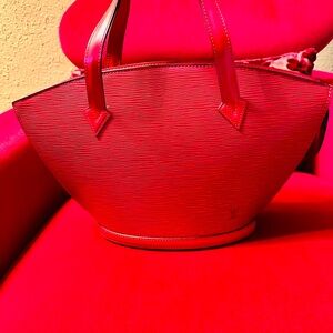 Louis Vuitton Red Tote Bag